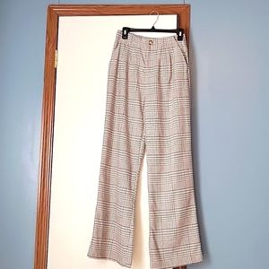 🆕️ SO Juniors Multi Black plaid Wide leg pants Size 9